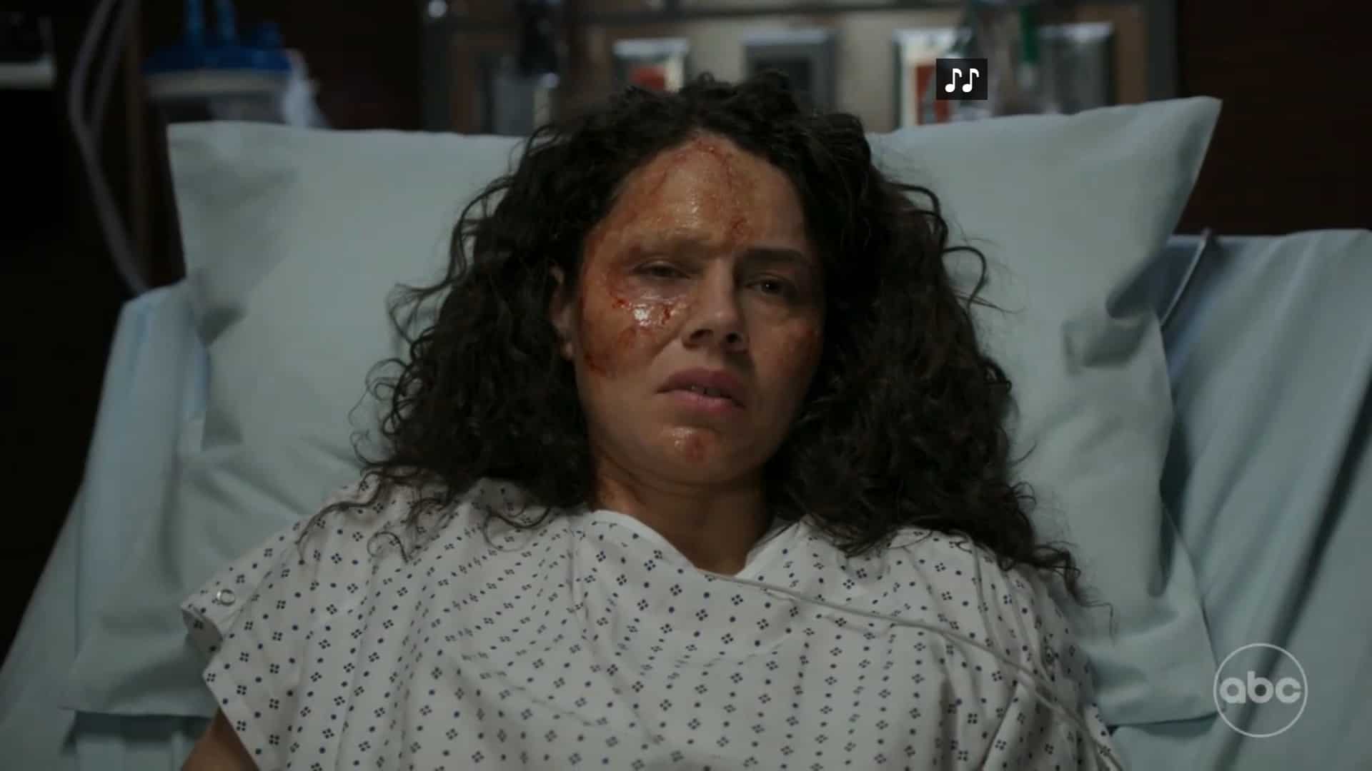 Dana (Mercedes De la Zerda) after Shaun's botched surgery