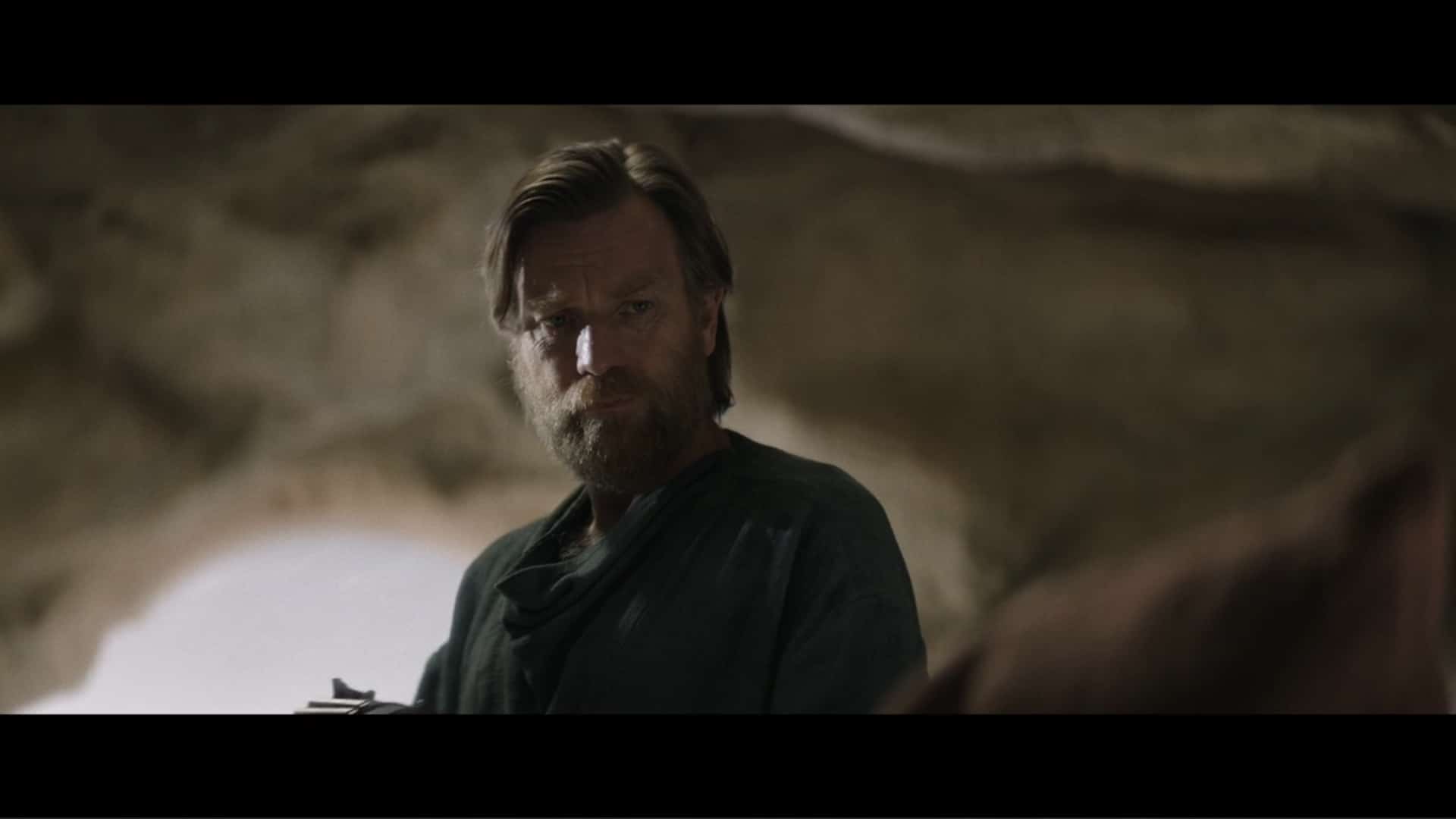 Obi-Wan (Ewan McGregor) in his cave