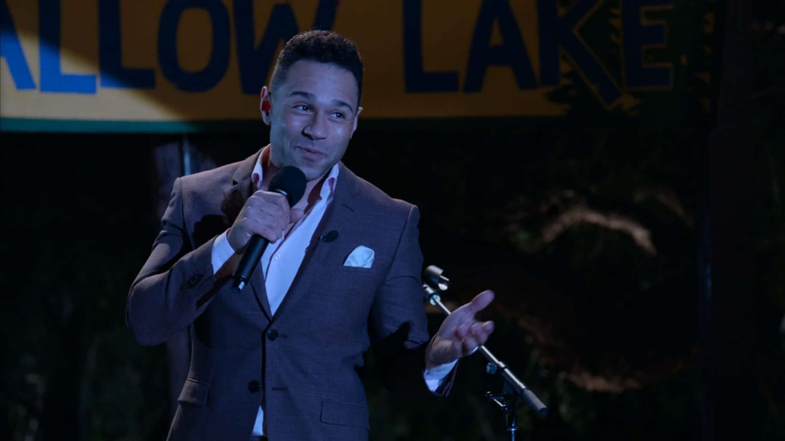 Corbin Bleu announcing Camp Shallow Lake will get the chance to do 'Frozen' before it is licensed to high schools throughout the country