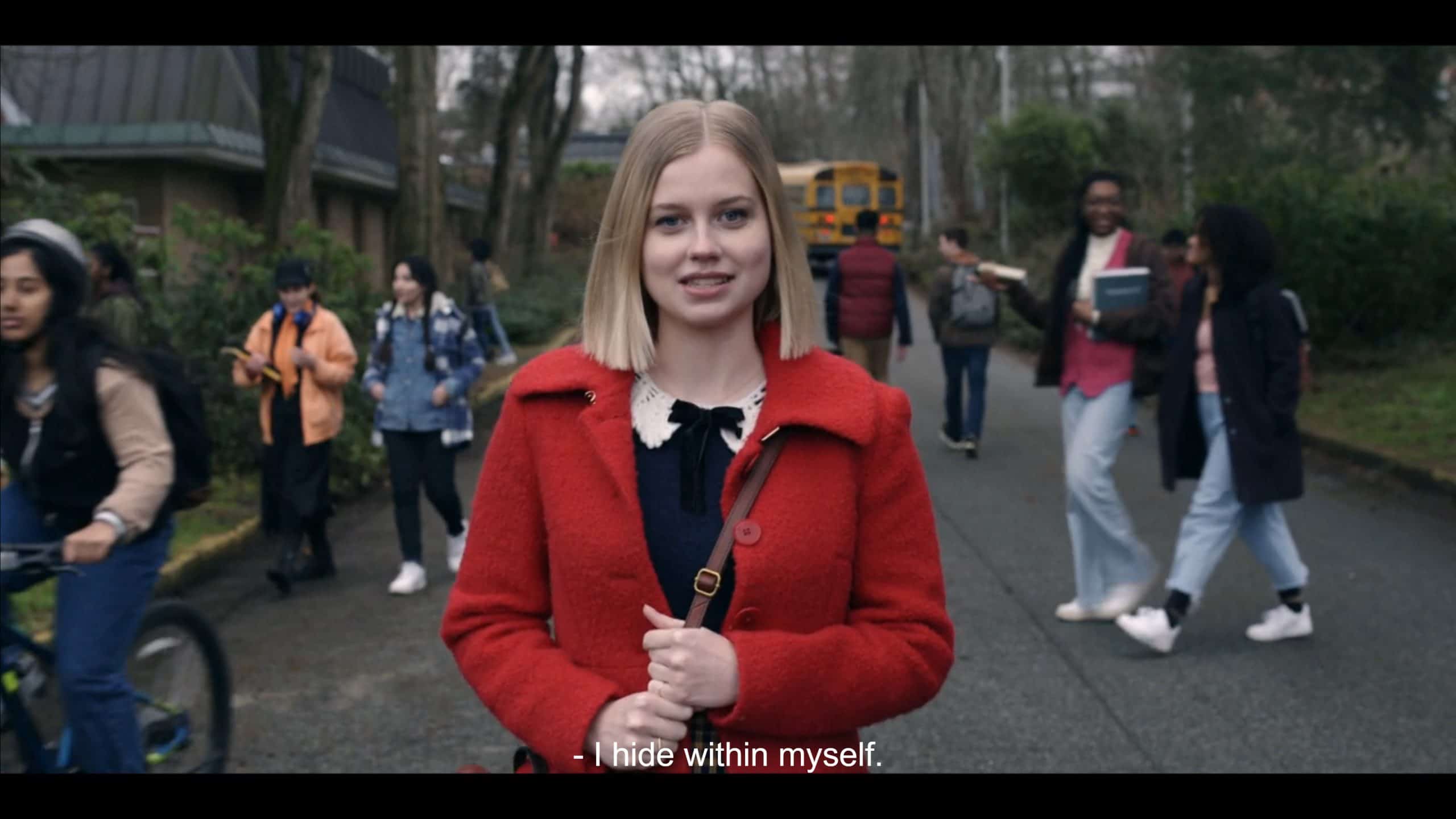 Honor (Angourie Rice) noting she hides within herself