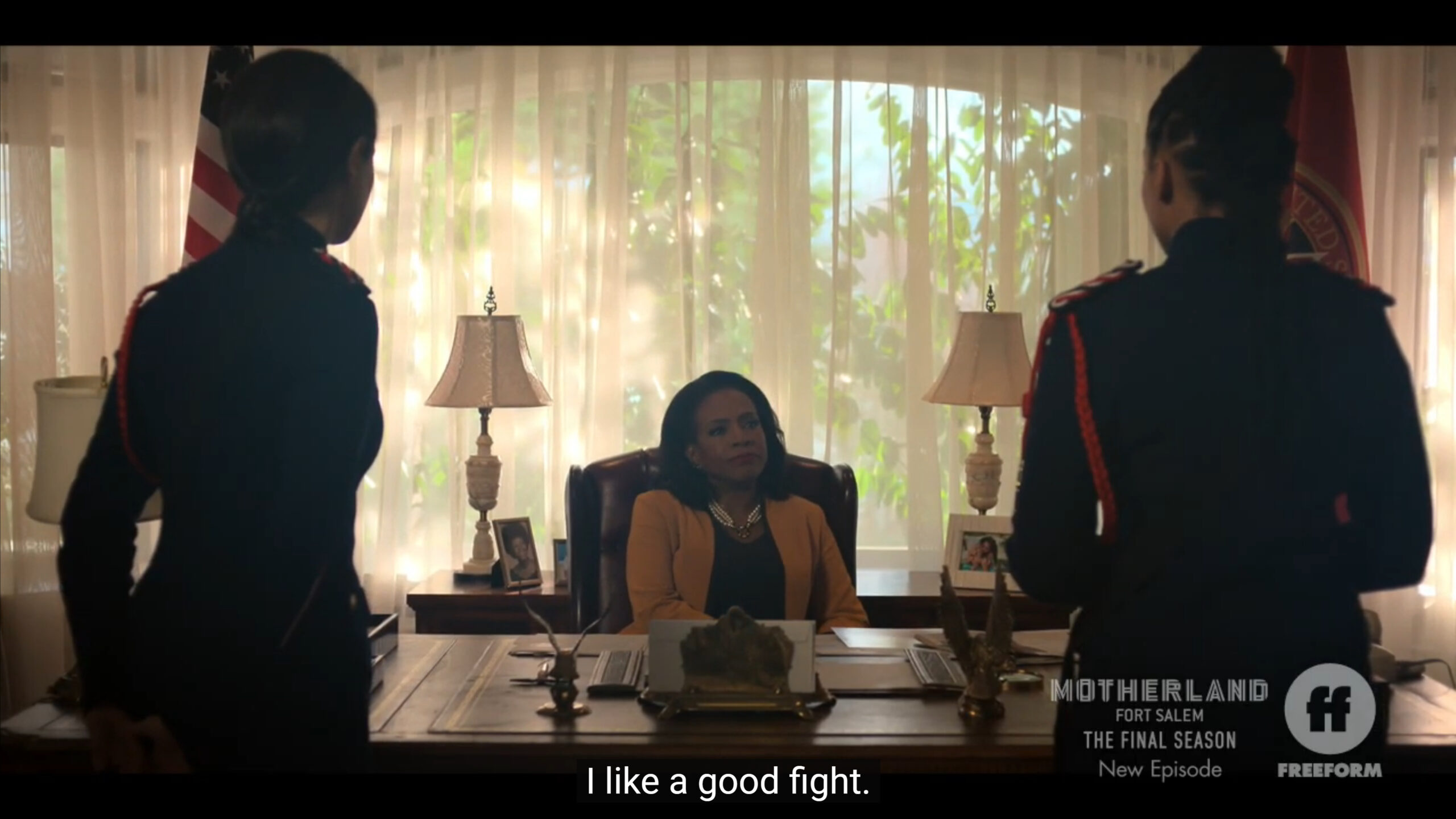 President Wade saying she likes a fight