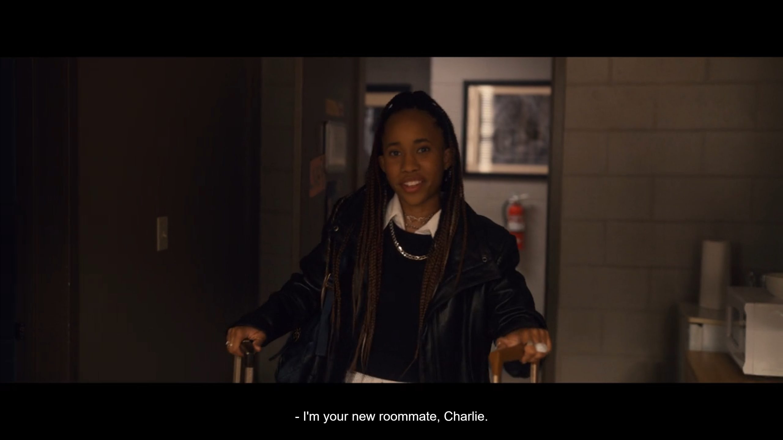 Charlie (Zoe Renee) introducing herself