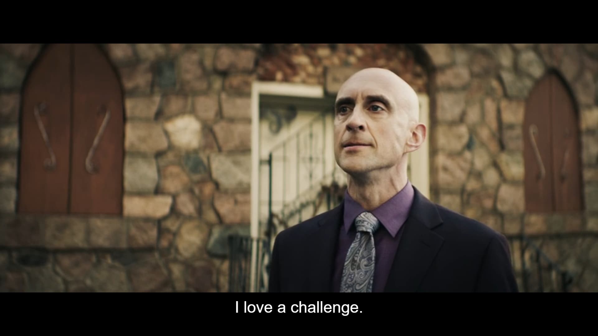 Luc (Charles Hubbell) noting he likes a challenge