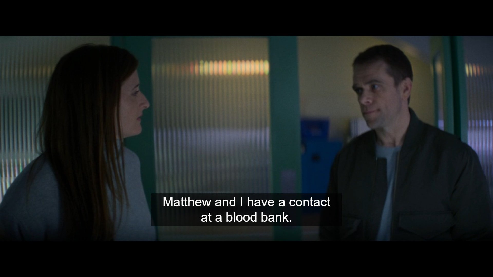 Claire and Matthew (Nick Stahl) as Arthur explains how Peter is fed