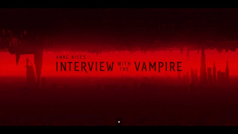 The skyline title card for Interview With The Vampire