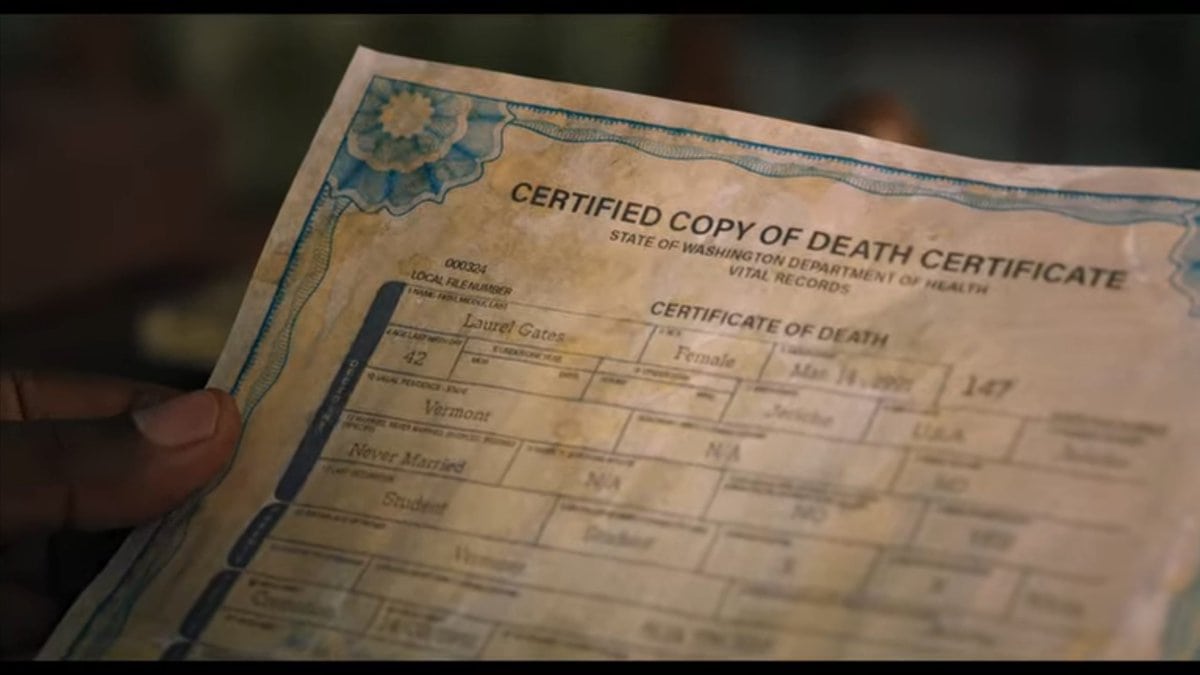 Laurel Gates Death Certificate 