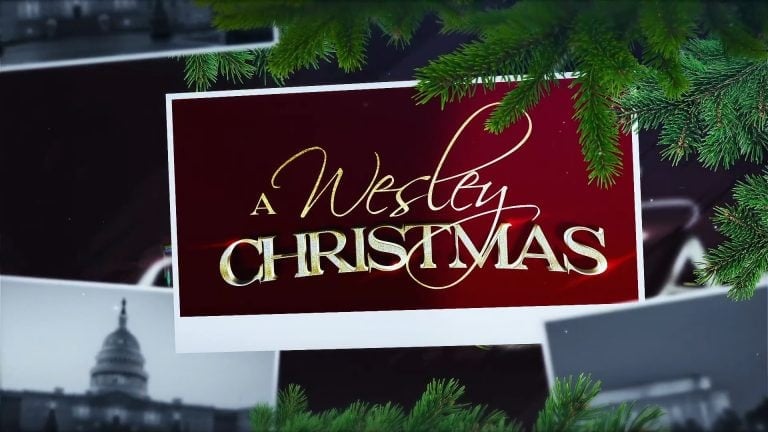 Movie title card for 'A Wesley Christmas'