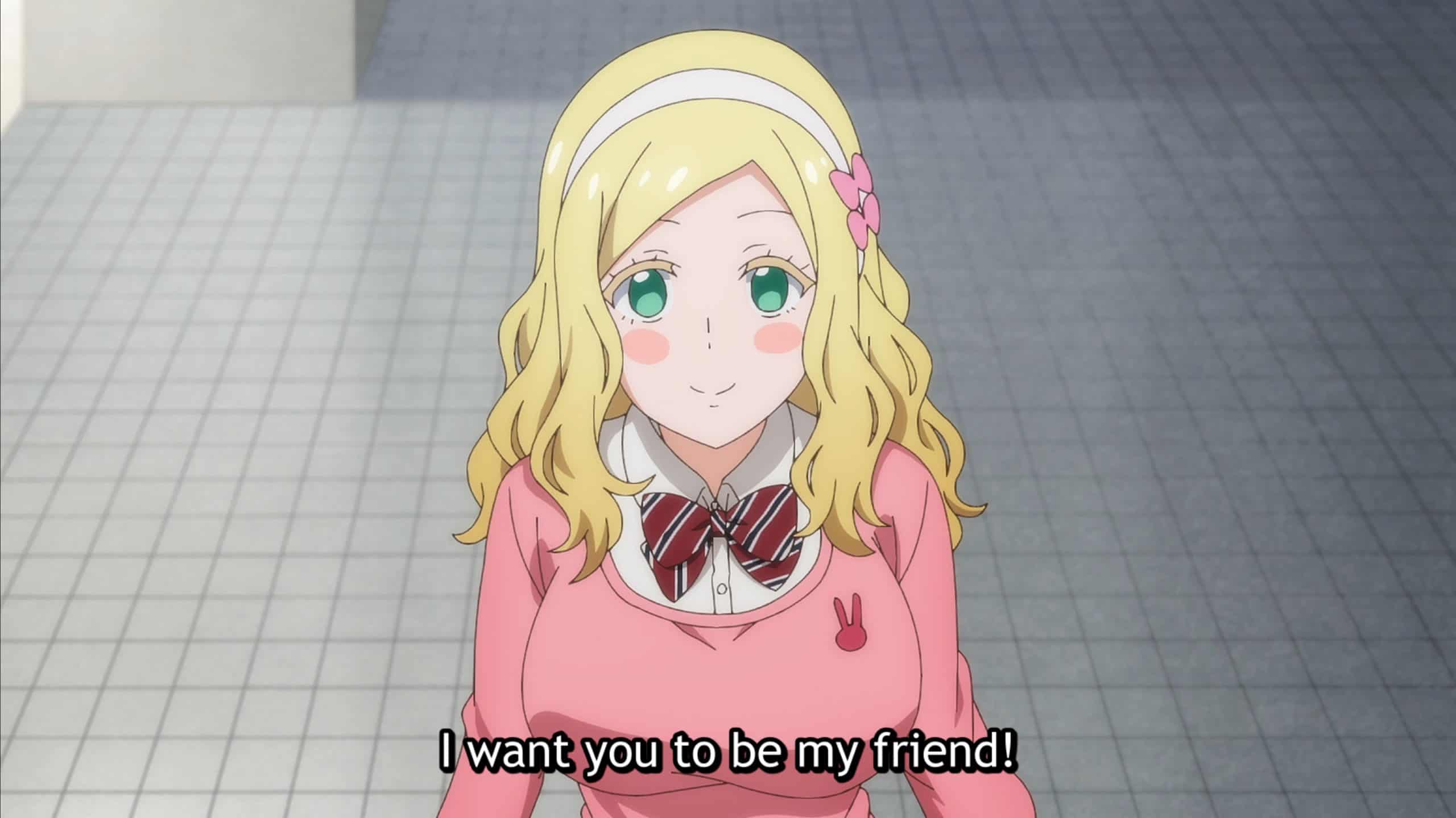 Carol (Sally Amaki) asking Tomo to be her friend