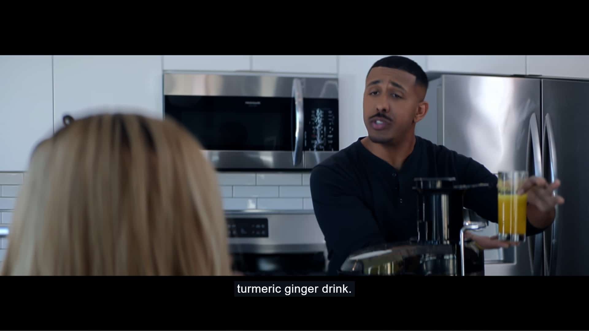Marques Houston as Jamie Sawson making Trisha a hangover drink