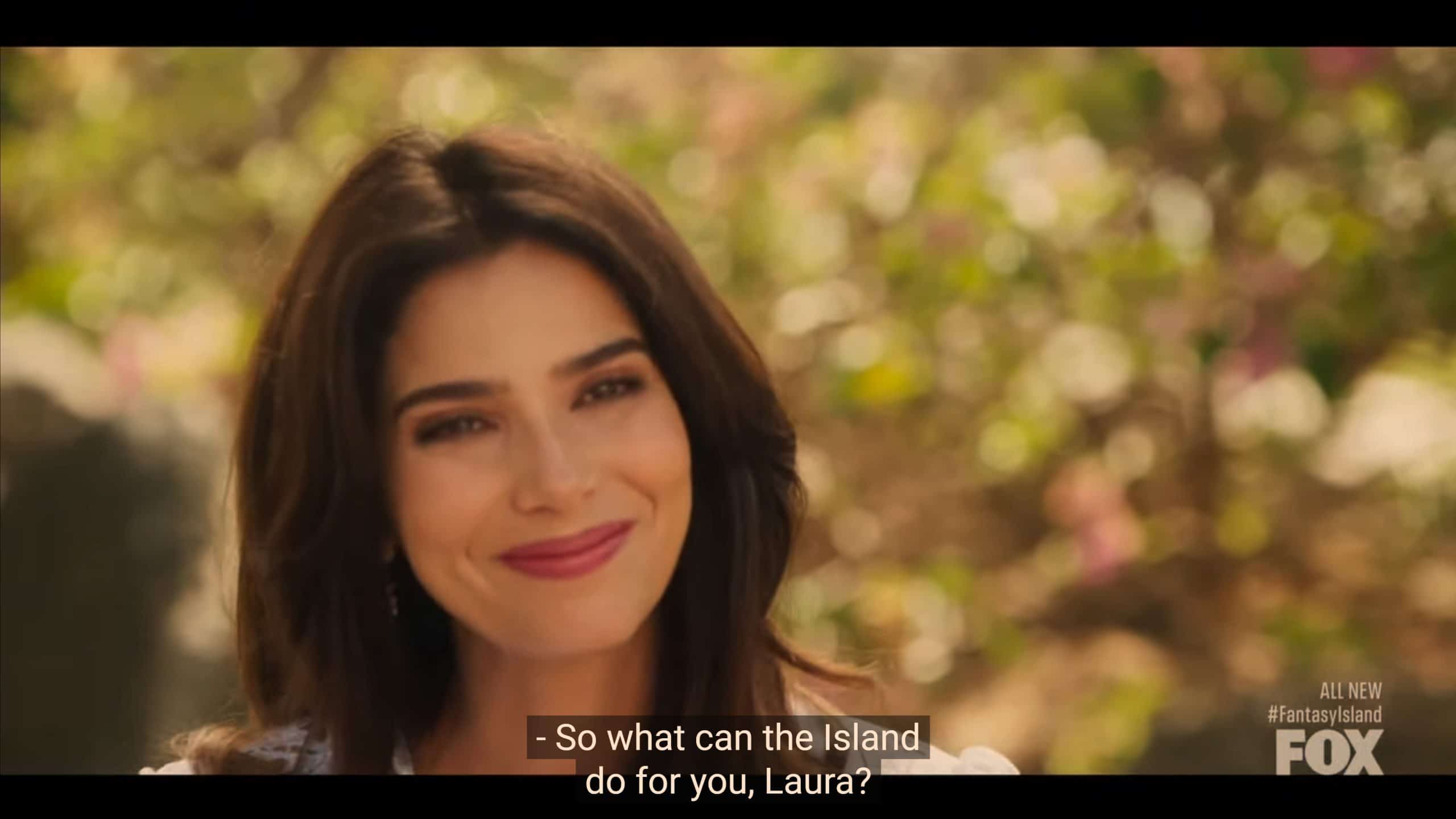 Elena (Roselyn Sanchez) asking about a guest's fantasy