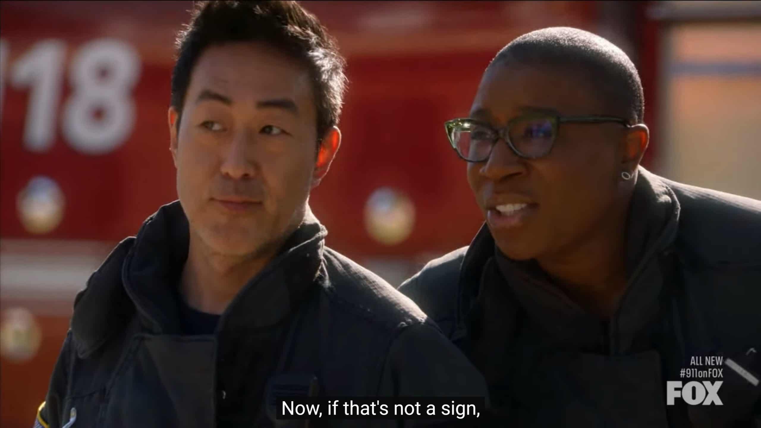 Chim (Kenneth Choi) and Hen (Aisha Hinds)