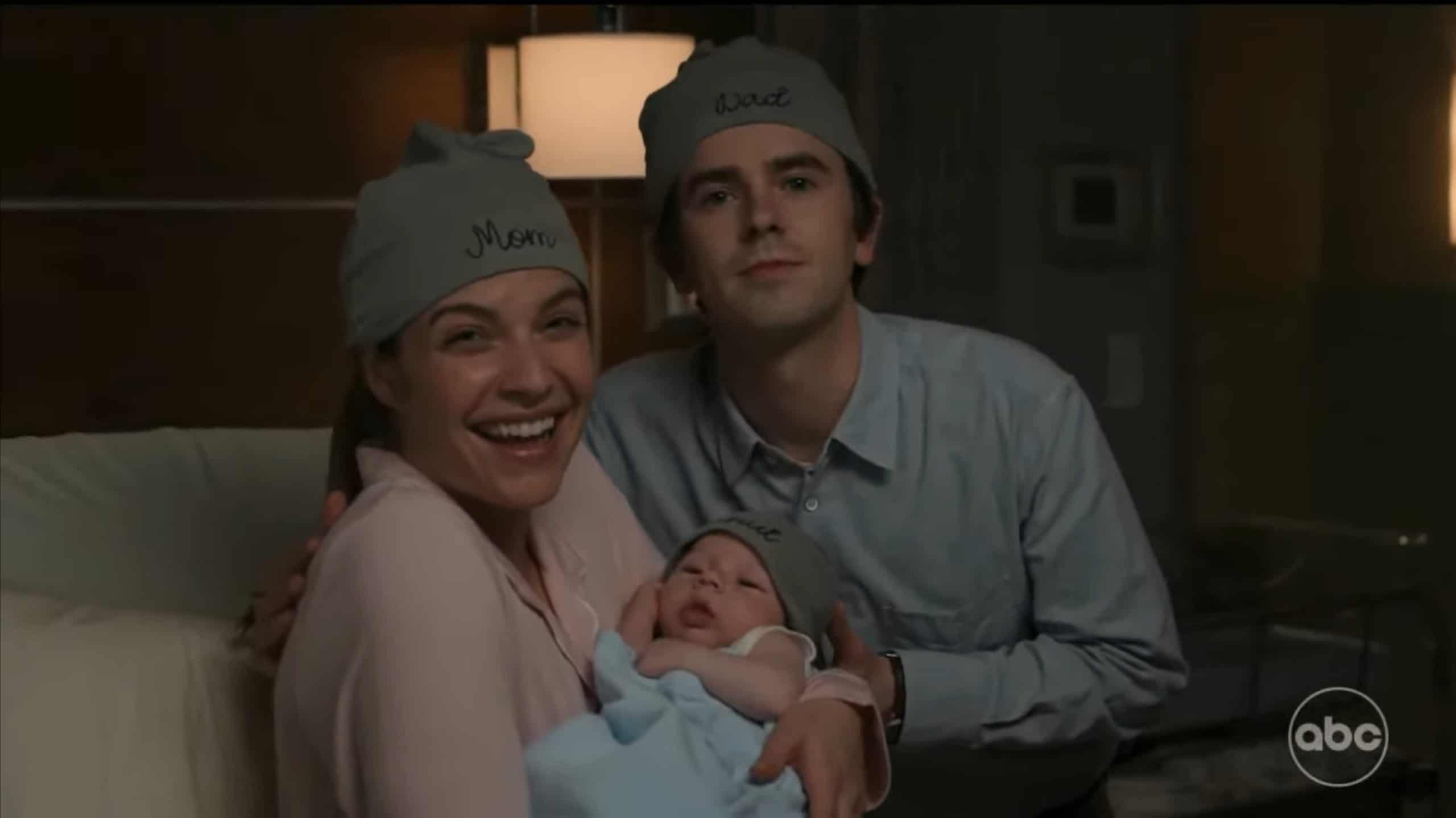 Lea (Paige Spara), Baby Steve and Shaun (Freddie Highmore) 