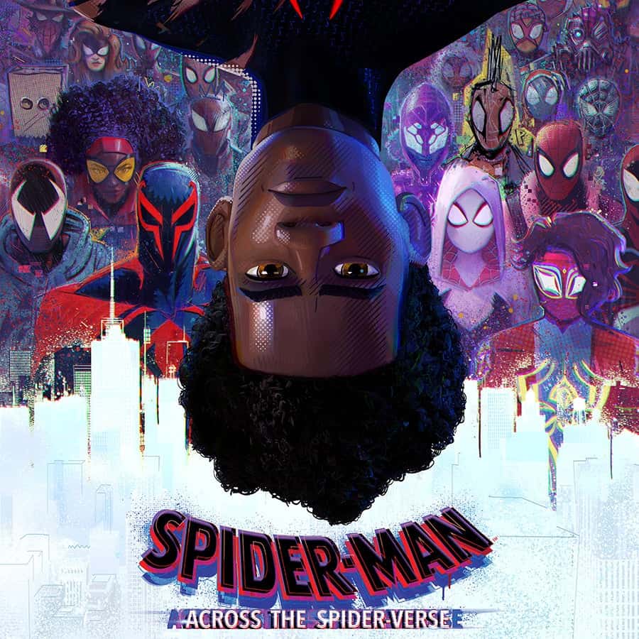 spideman across the spider verse movie poster button 1671558249641