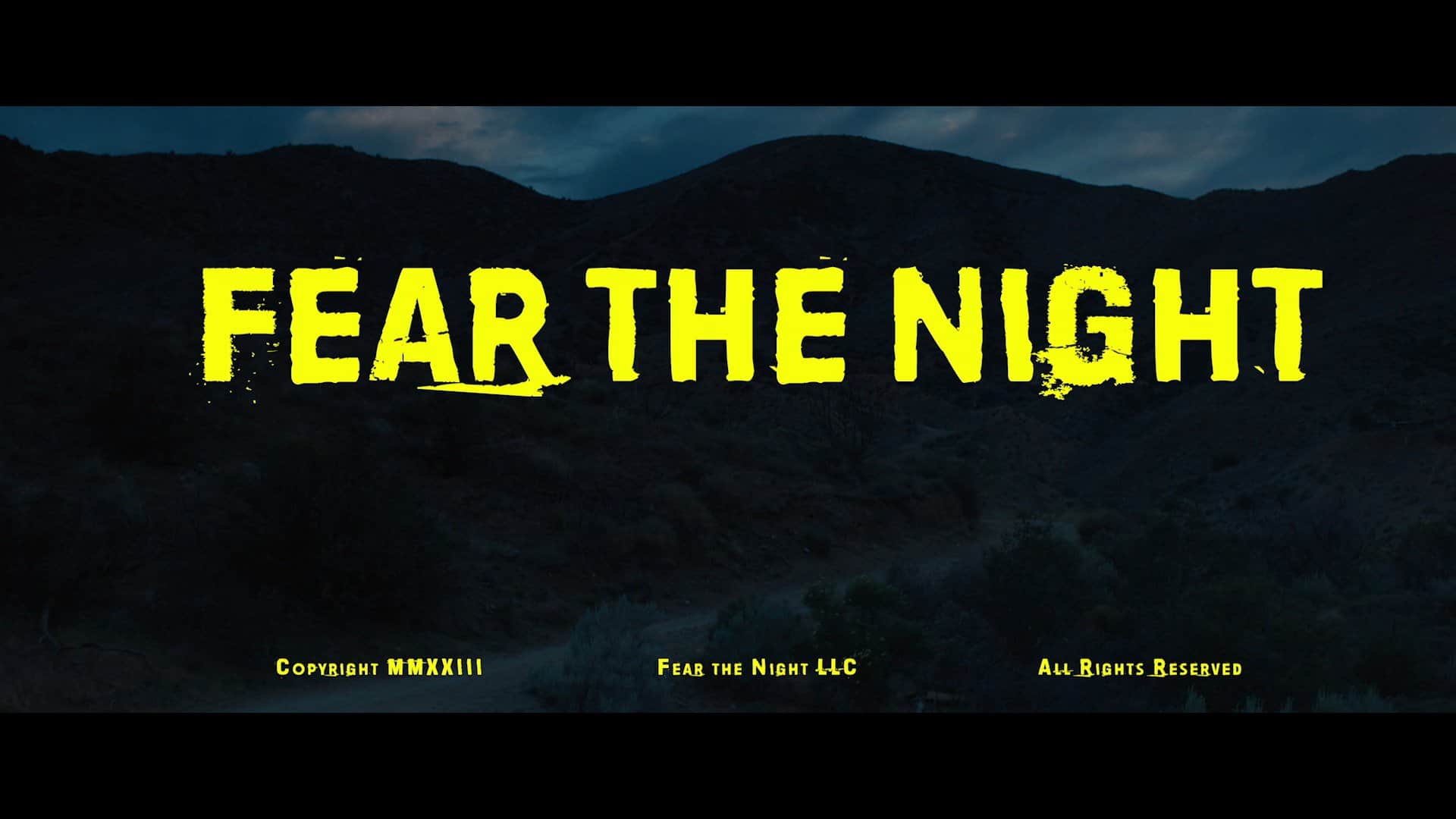 Title Card - Fear The Night (2023)