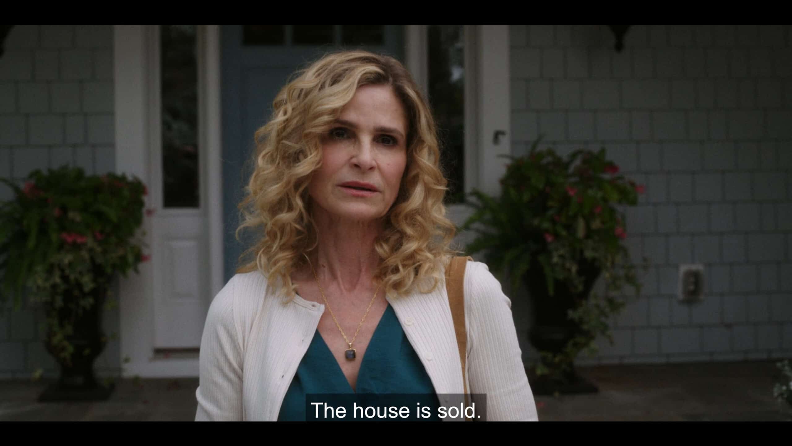 Julia (Kyra Sedgwick) revealing she sold the house