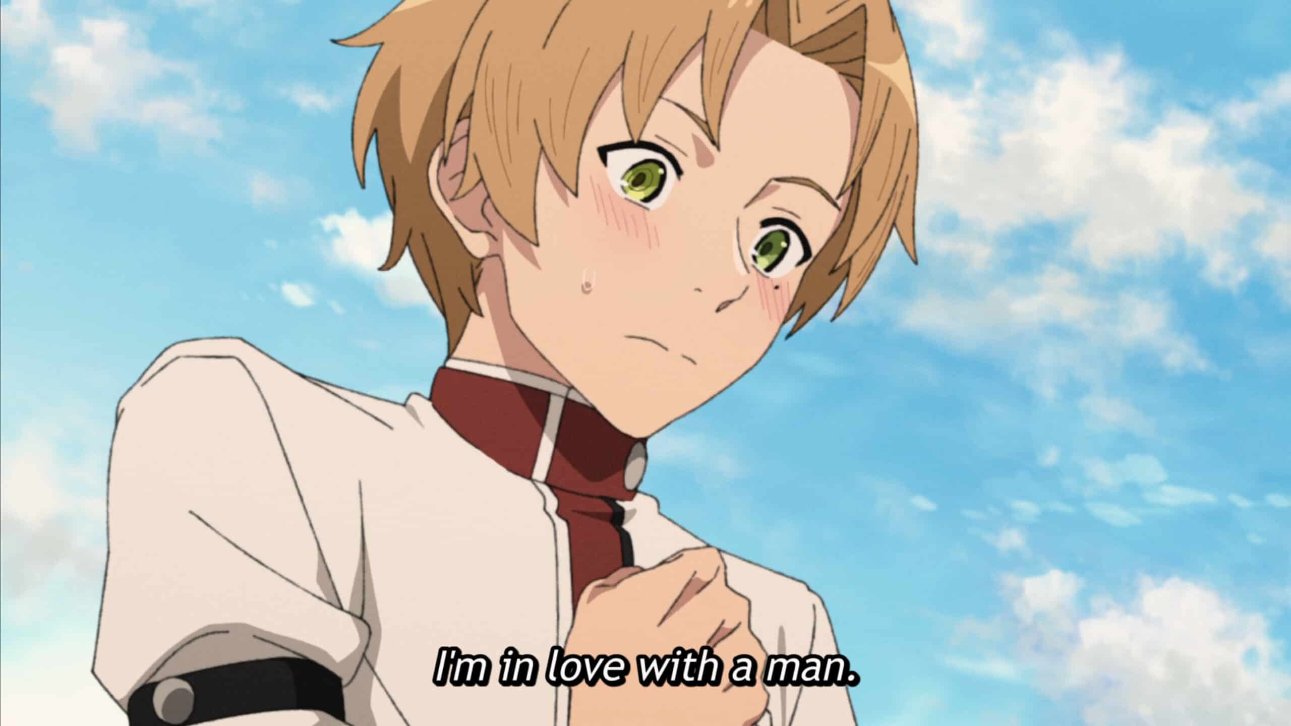 Rudy (Yumi Uchiyama) realizing he is in love with a man