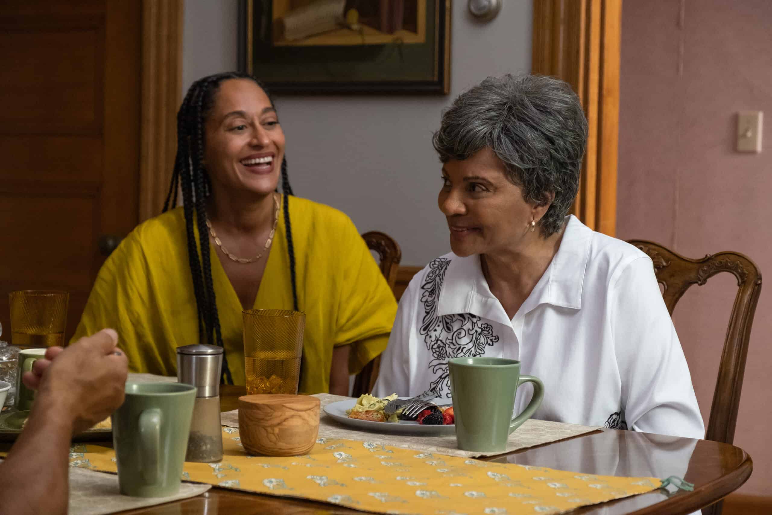 Tracee Ellis Ross as Lisa and Leslie Uggams as Agnes American Fiction directed by Cord Jefferson 2023 Metro Goldwyn Mayer MGM scaled