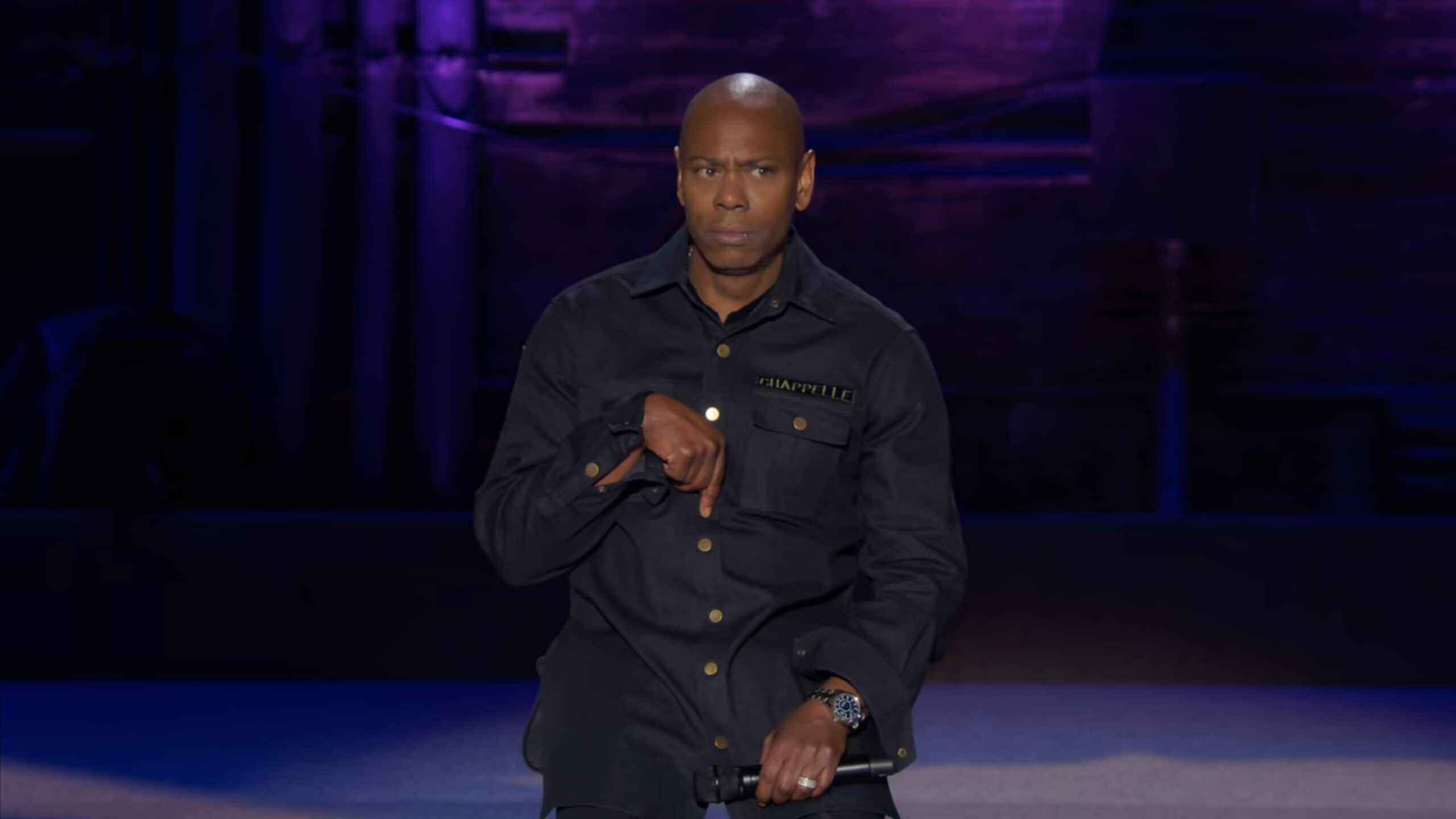 Dave Chappelle making a joke about disabled people