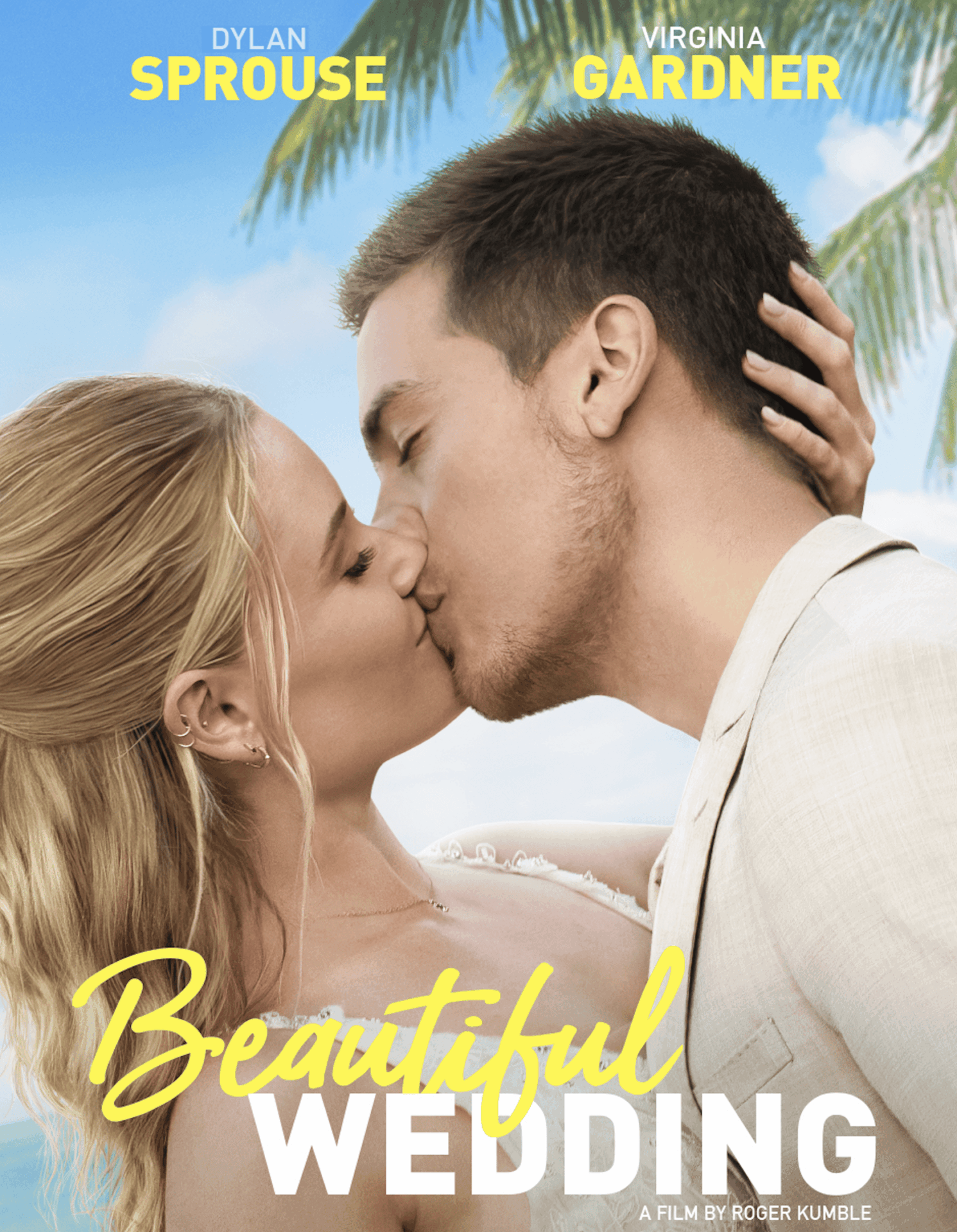 Abby (Virginia Gardner) and Travis (Dylan Sprouse) kissing