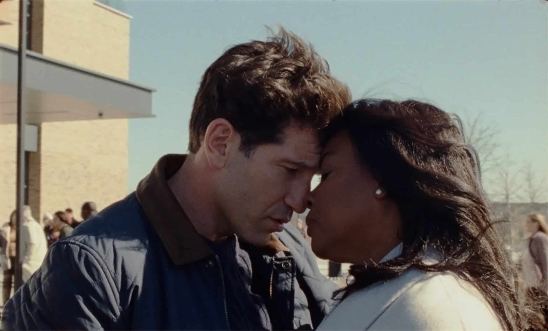 Brett (Jon Bernthal) and Isabel Wilkerson (Aunjanue Ellis-Taylor)