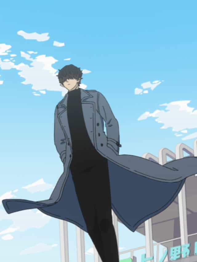 Warumono-san (Shintaro Asanuma) walking away, looking cool