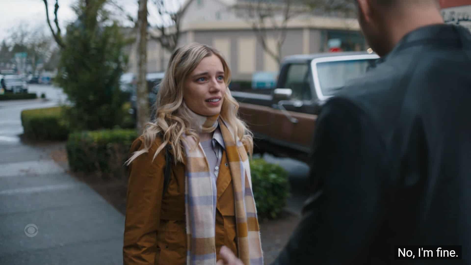 Kira (Anja Savcic) checking in with Colter after his altercation with Tom