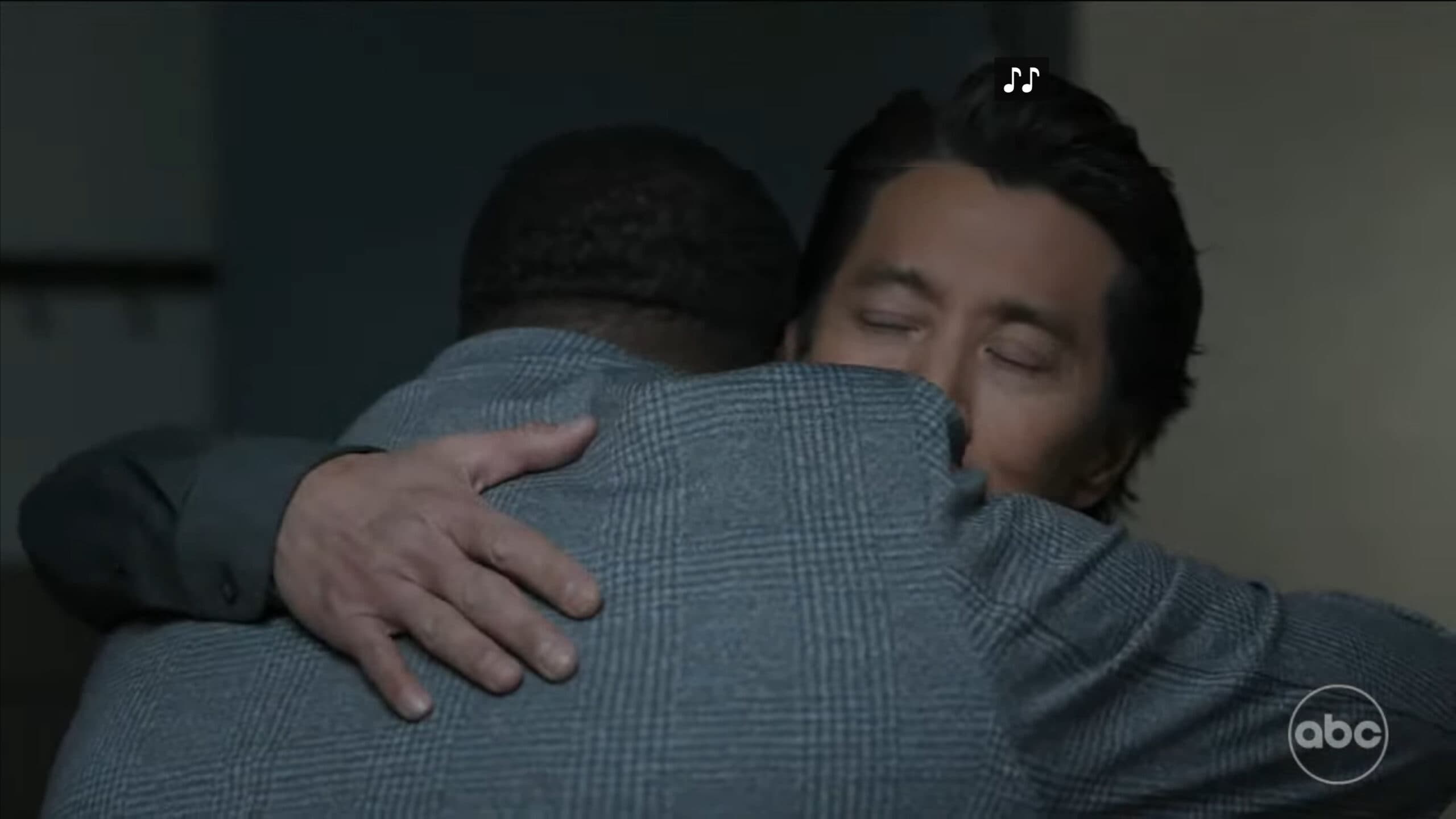 Alex (Will Yun Lee) embracing Dom.