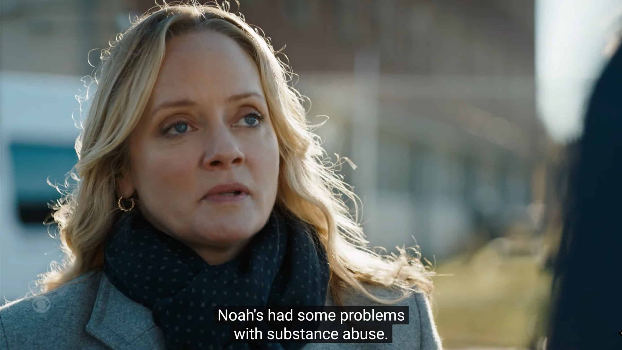 Erika (Marley Shelton) explaining why her son is at this school