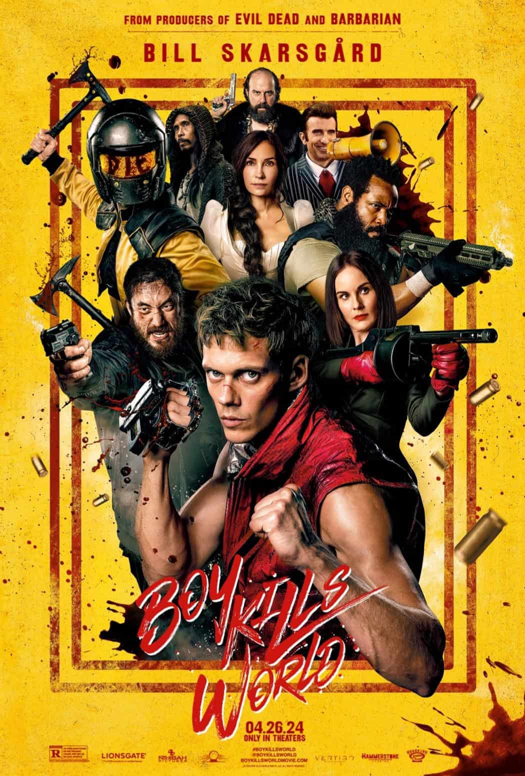 "Movie Poster," Boy Kills World, directed by Moritz Mohr, 2024, (Lionsgate Films)