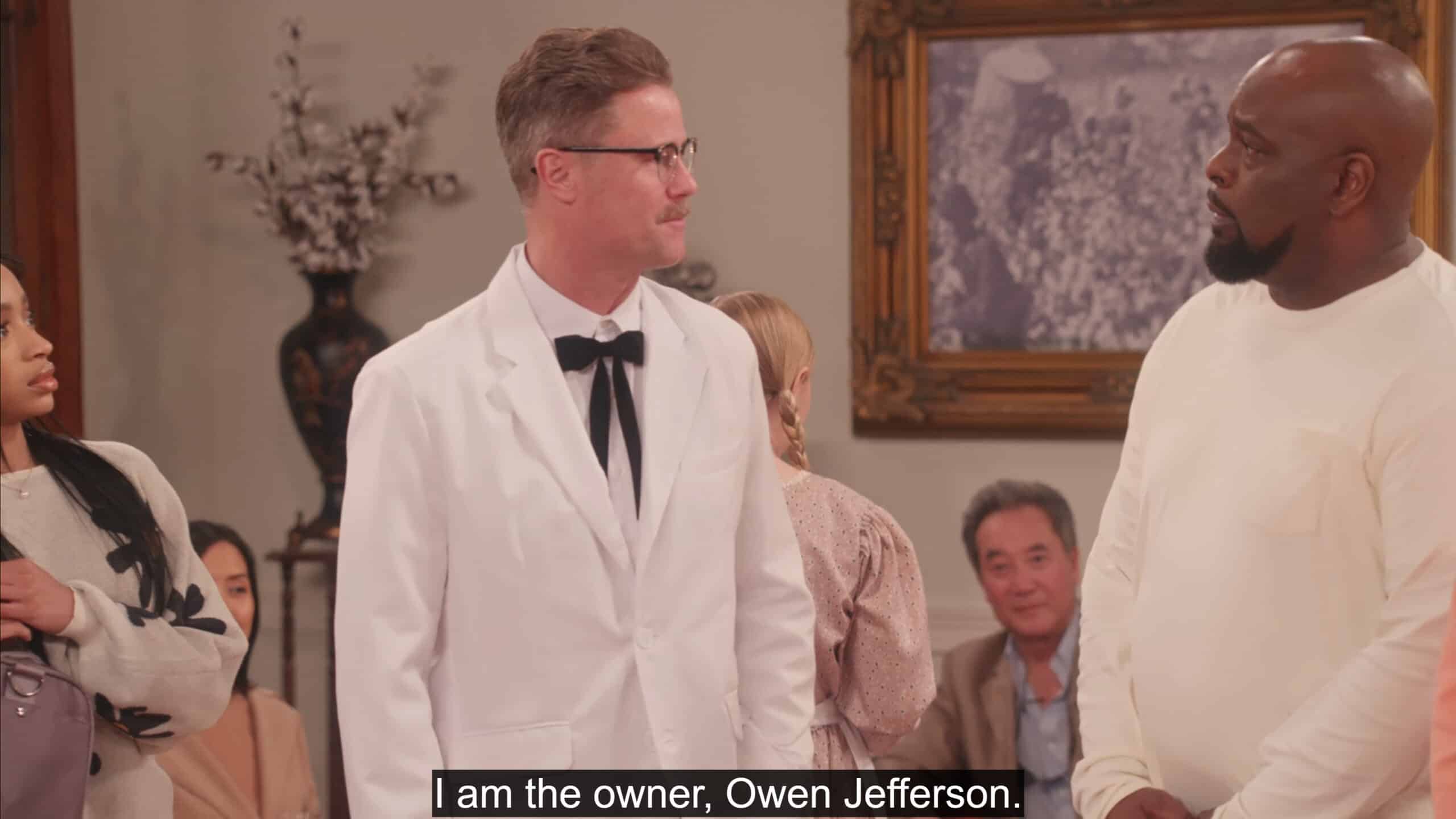 Owen Jefferson (Eric Nenninger) introducing himself