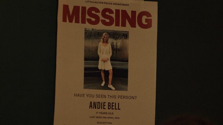 A Good Girl’s Guide To Murder: Season 1 Review | Andie Bell Missing Persons Poster A Good Girls Guide To Murder directed by Dolly Wells 2024 BBC 299 A Good Girl’s Guide To Murder: Season 1 Review