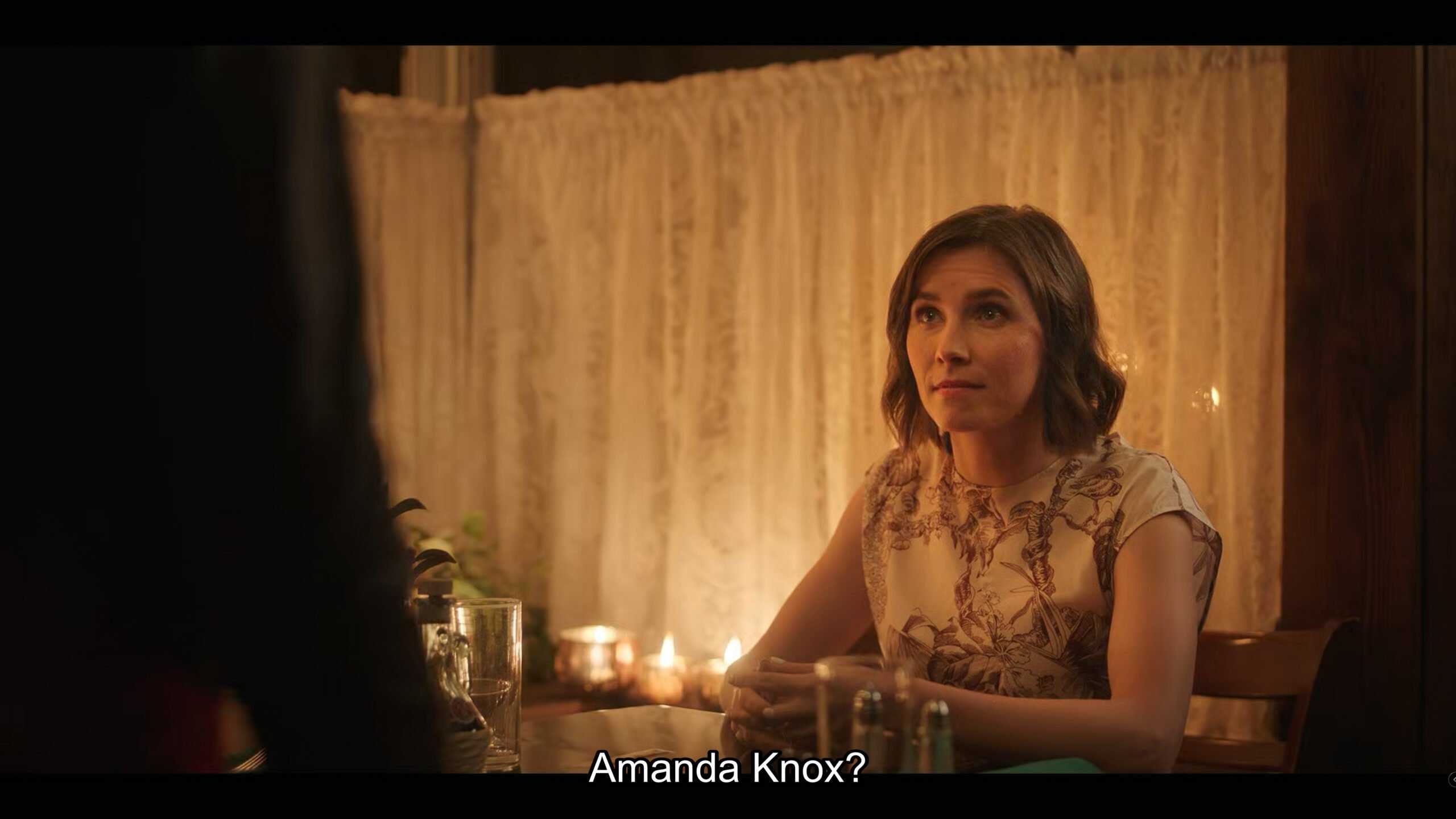 Amanda Knox appearing to see AJ, after Ruby pays her for an hour sit down.