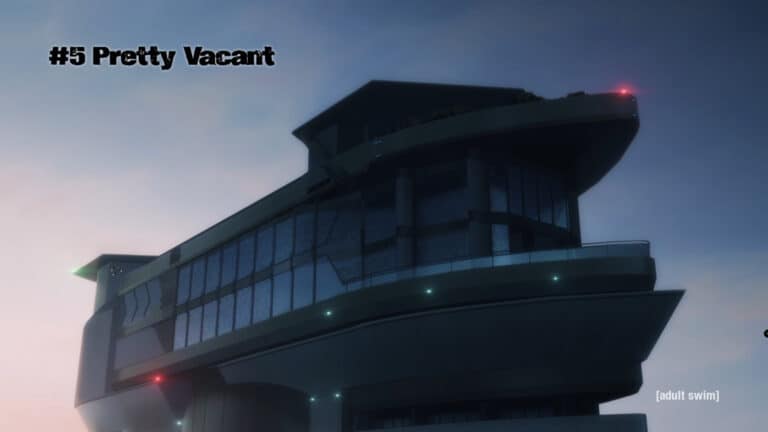 Lazarus: Season 1 Episode 5 “Pretty Vacant” – Recap & Review (With Spoilers) | Title Card Lazarus Season 1 Episode 5 Pretty Vacant – Adult Swim 4 Lazarus: Season 1 Episode 5 “Pretty Vacant” – Recap & Review (With Spoilers)