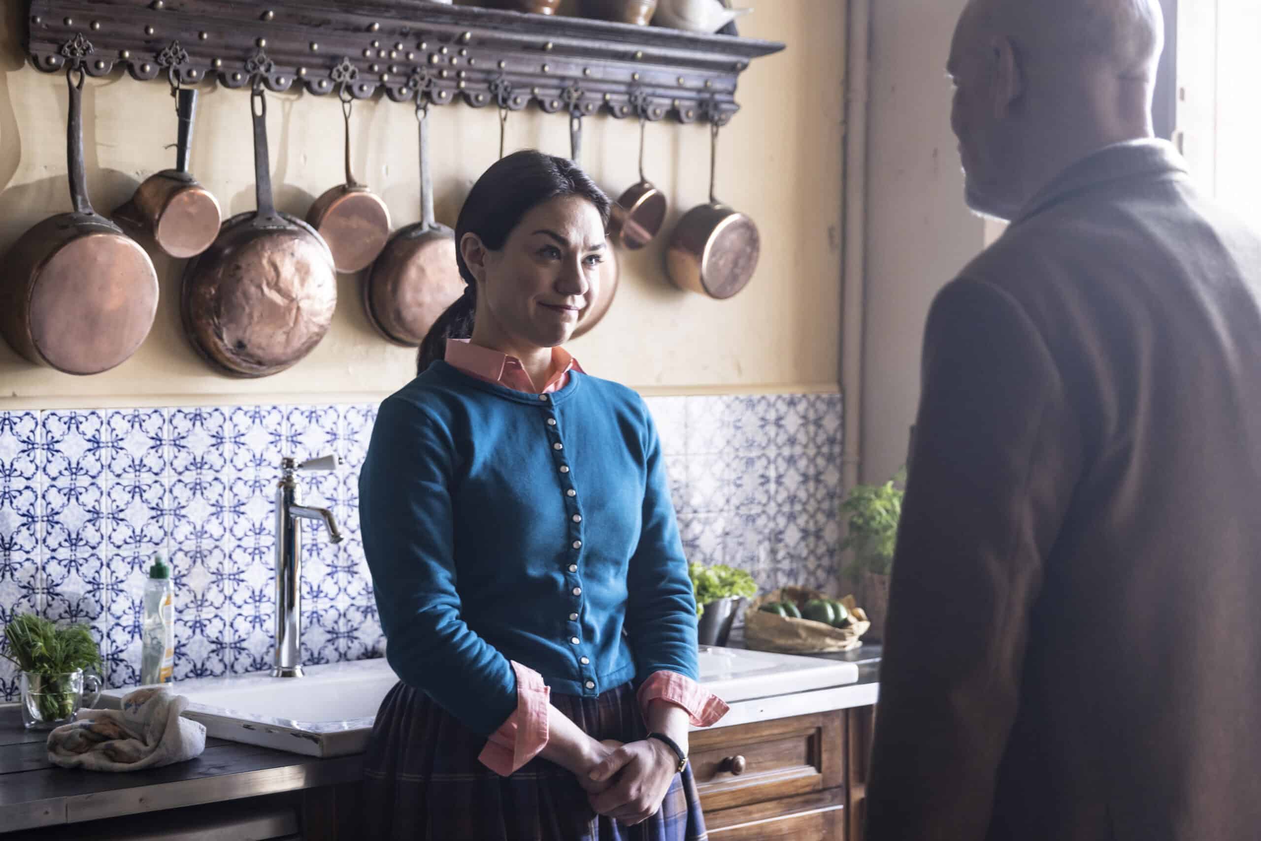 Odile (Émilie Dequenne) in the kitchen of the Beauvillier estate – Mr. Blake At Your Service