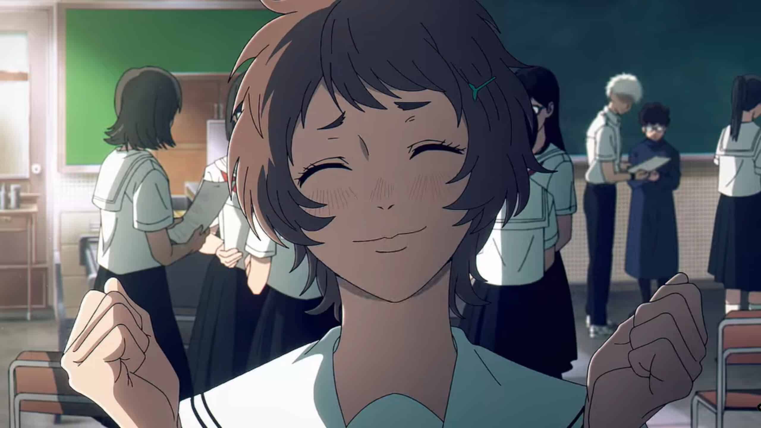 Asako (Hanamori Yumiri) agreeing to a walk through the woods - The Summer Hikaru Died