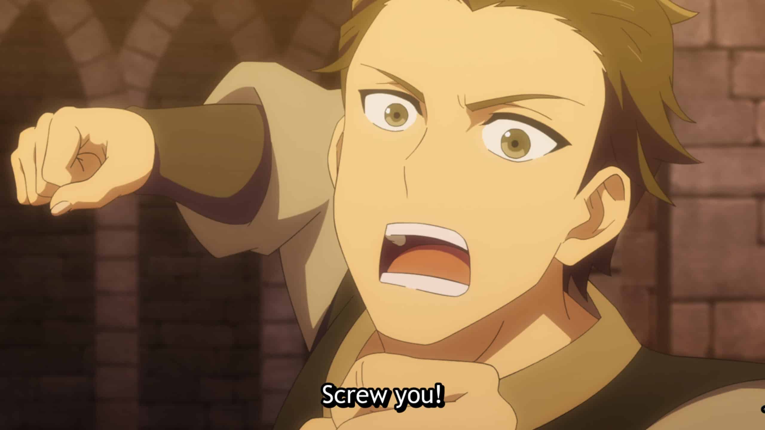 Dan (To Be Determined) throwing a punch at Ryo - The Water Magician Season 1 Episode 4