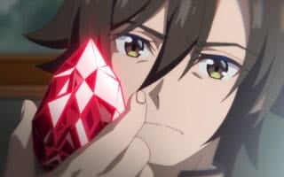 Kyle holding the divine dragon heart