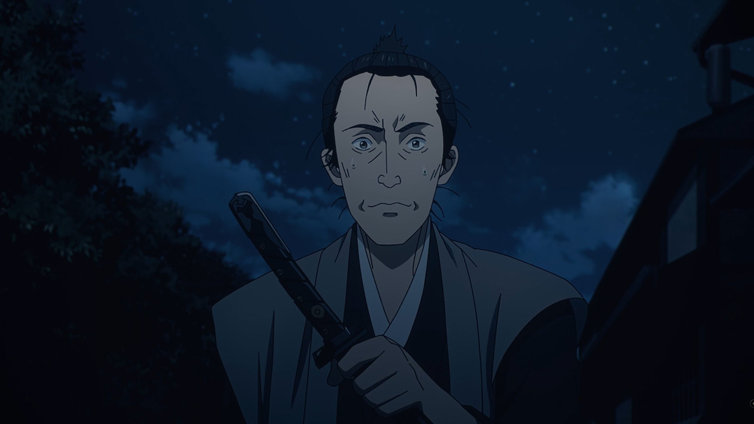 Mataroku Sugino (Nobuya Takahashi) on his way to assassinate Zuizan Takechi, leader of a loyalist group, the Tosa Loyalist Party - Sword Of The Demon Hunter Season 1 Episode 15