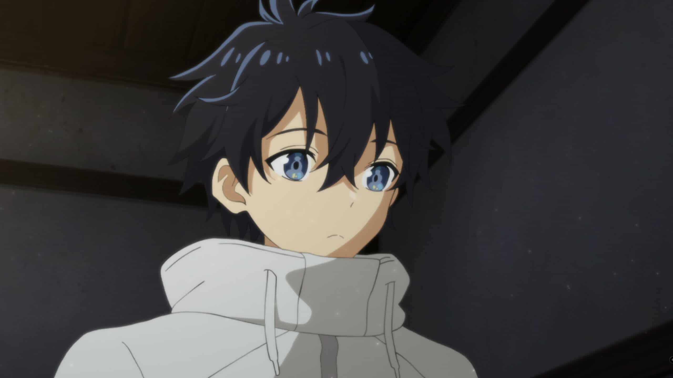 Ryo Mihara (Ayumu Murase) with a sad expression on his face - The Water Magician Season 1 Episode 1