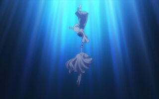 Shiroha and Takahara as Shiroha believes the worst case scenario may happen - Summer Pockets Season 1 Episode 17