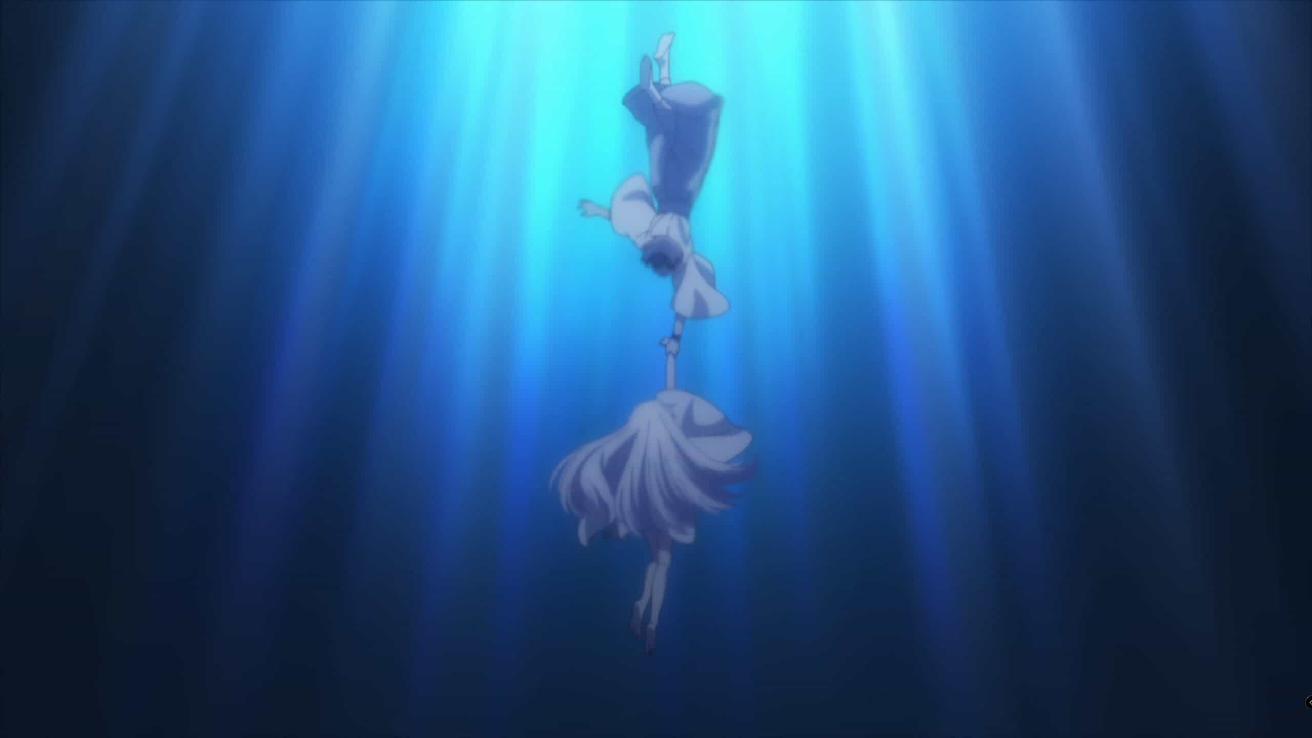 Shiroha and Takahara as Shiroha believes the worst case scenario may happen - Summer Pockets Season 1 Episode 17