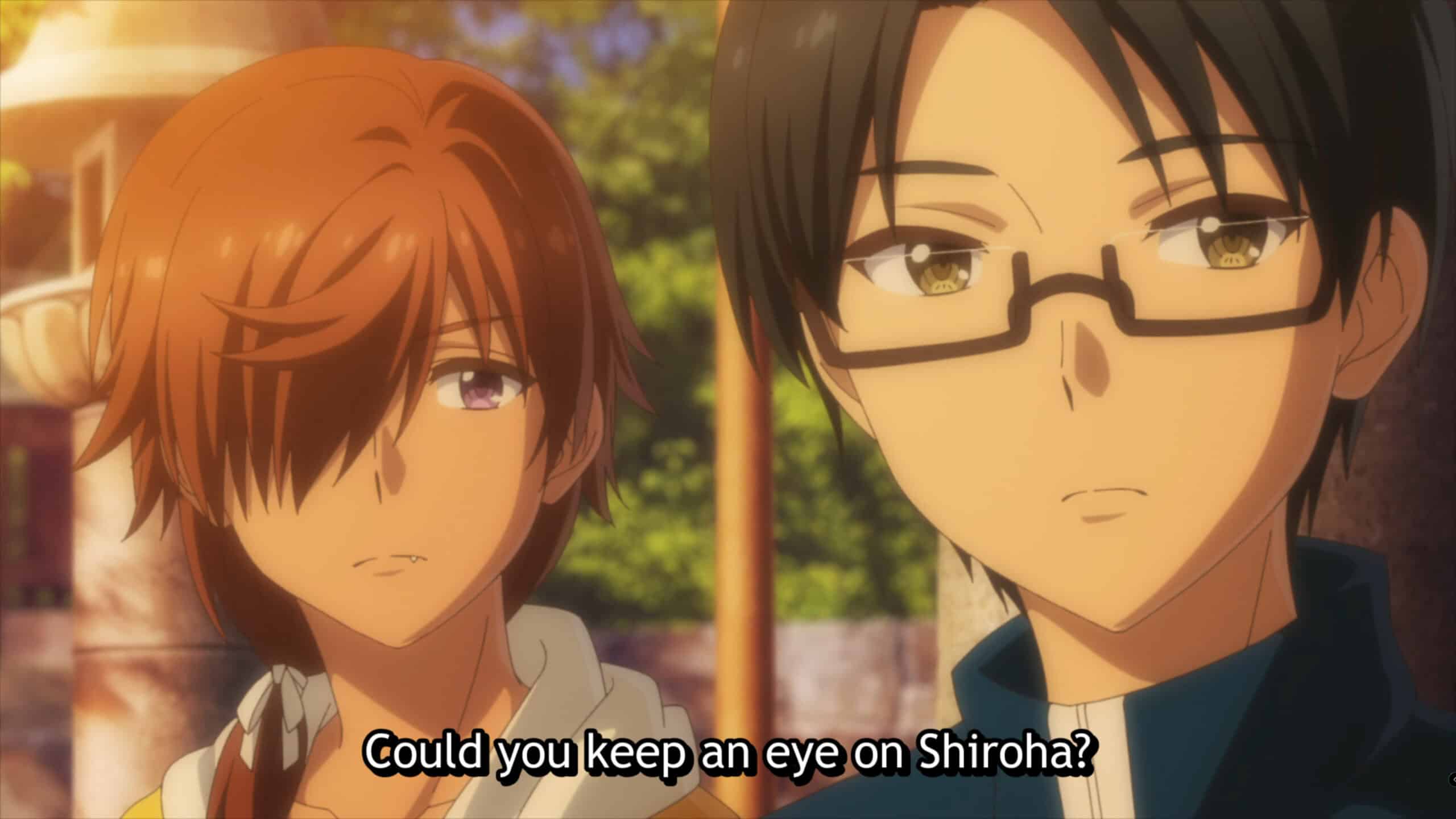 Tenzen and Mitani explaining why they believe Shiroha can be a bit standoffish - Summer Pockets
