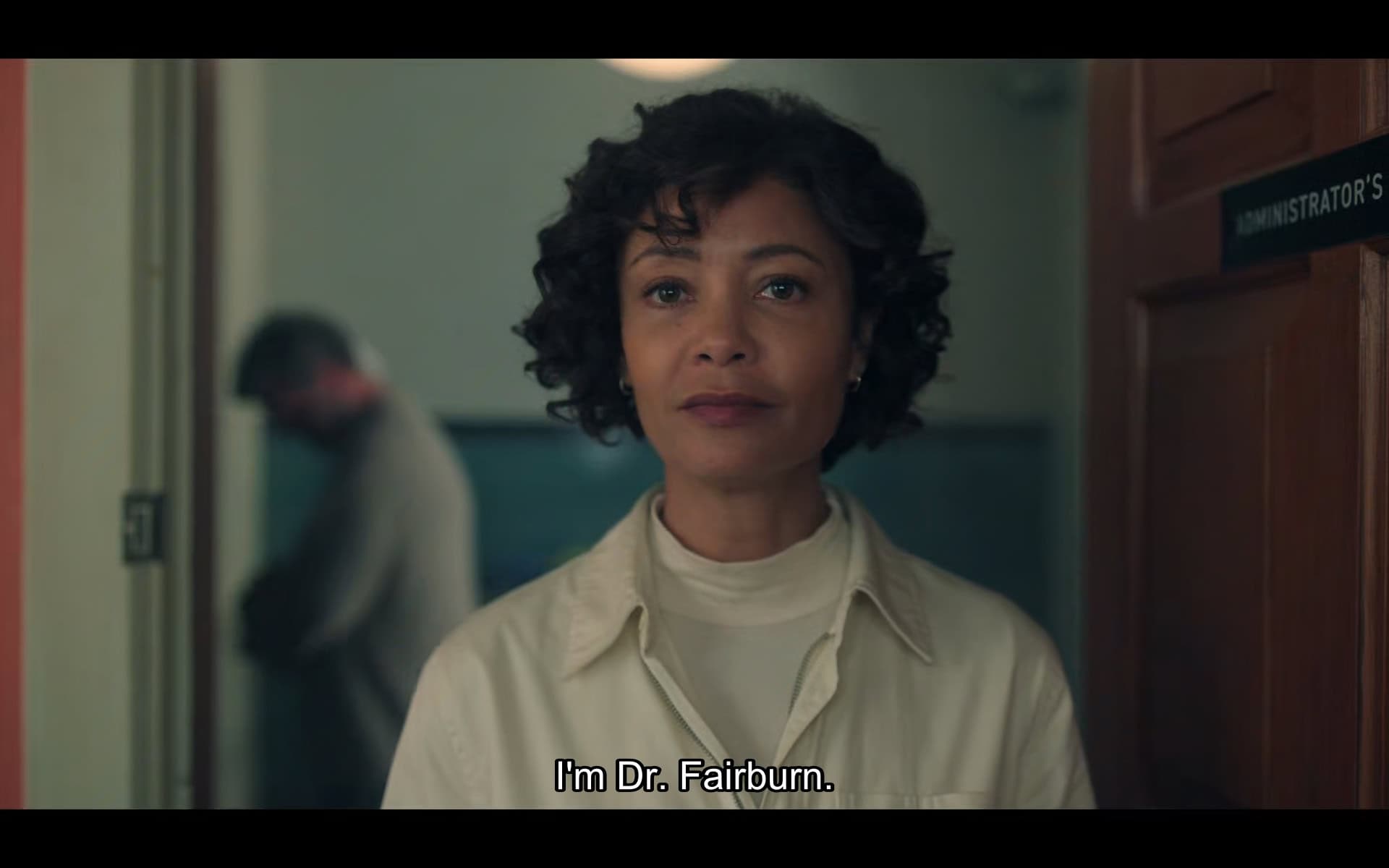 Dr. Fairborn (Thandiwe Newton) introducing herself to Wednesday - Wednesday Season 2 Episode 2