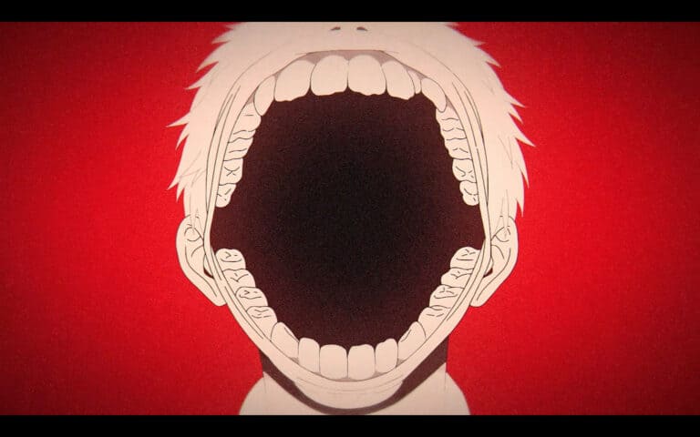 Hikaru with his jaw wide open - The Summer Hikaru Died Season 1 Episode 6