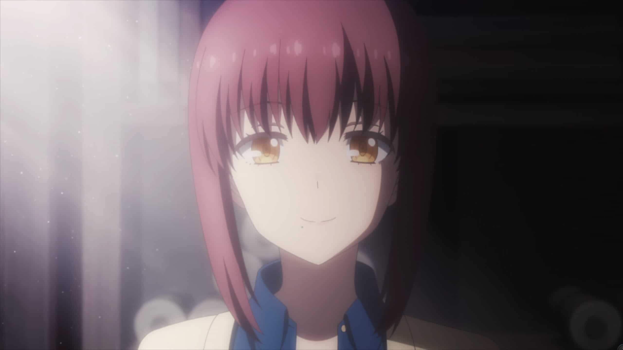 Kyouko close up, with light hitting her face - Summer Pockets Season 1 Episode 18