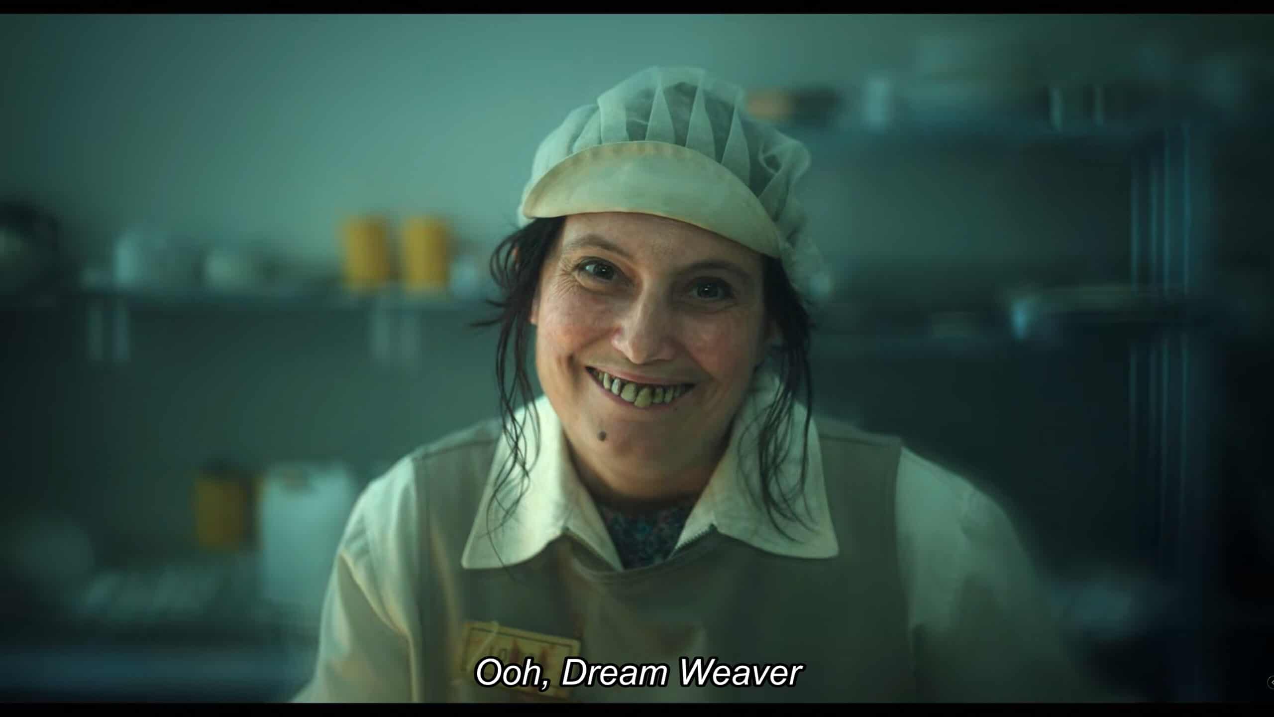 Louise (Eugenia Caruso) smiling at Fester - Wednesday Season 2 Episode 4