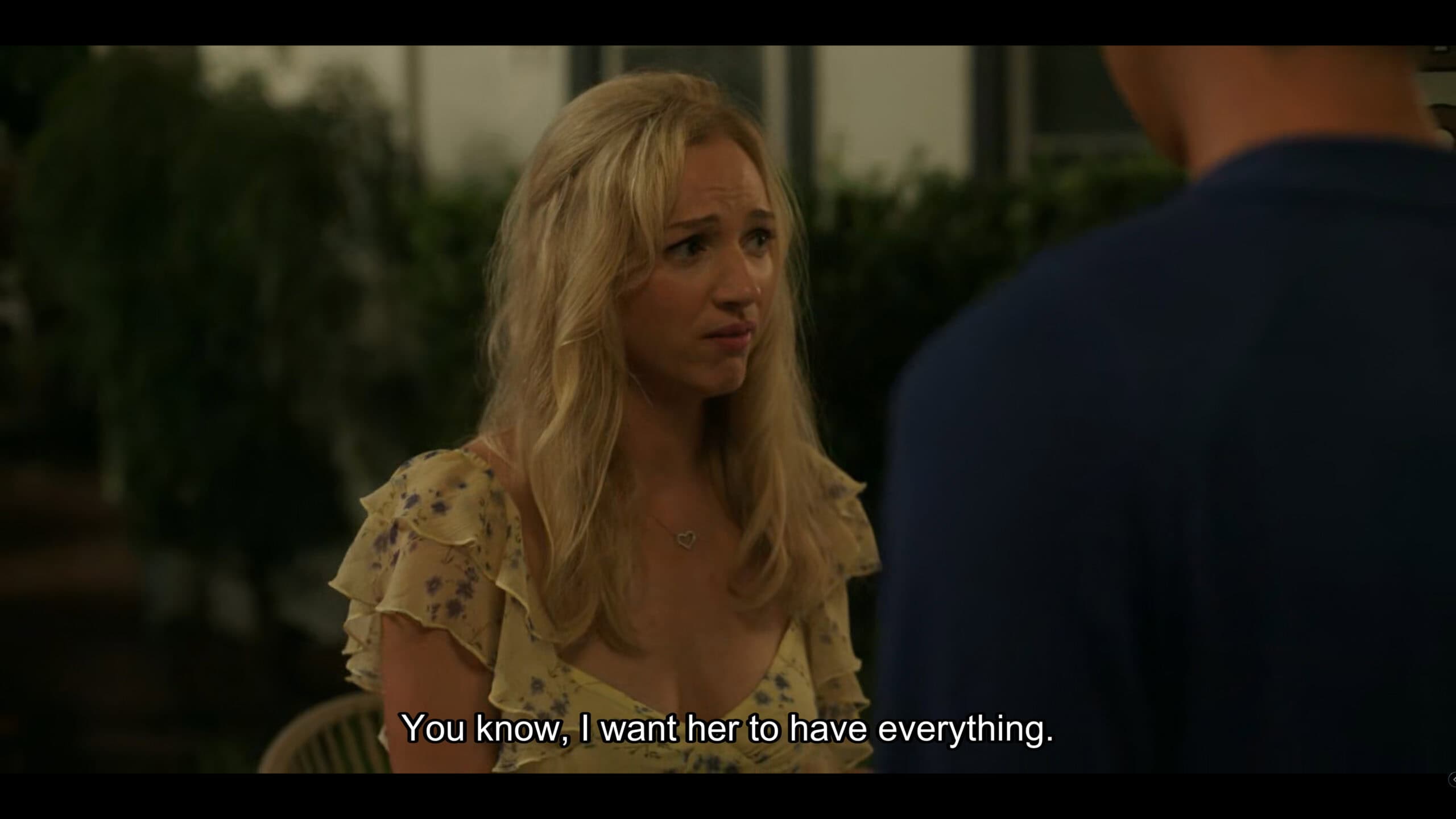Lucinda conveying she still loves her daughter, despite how mean she is to her at times - The Summer I Turned Pretty Season 3 Episode 7