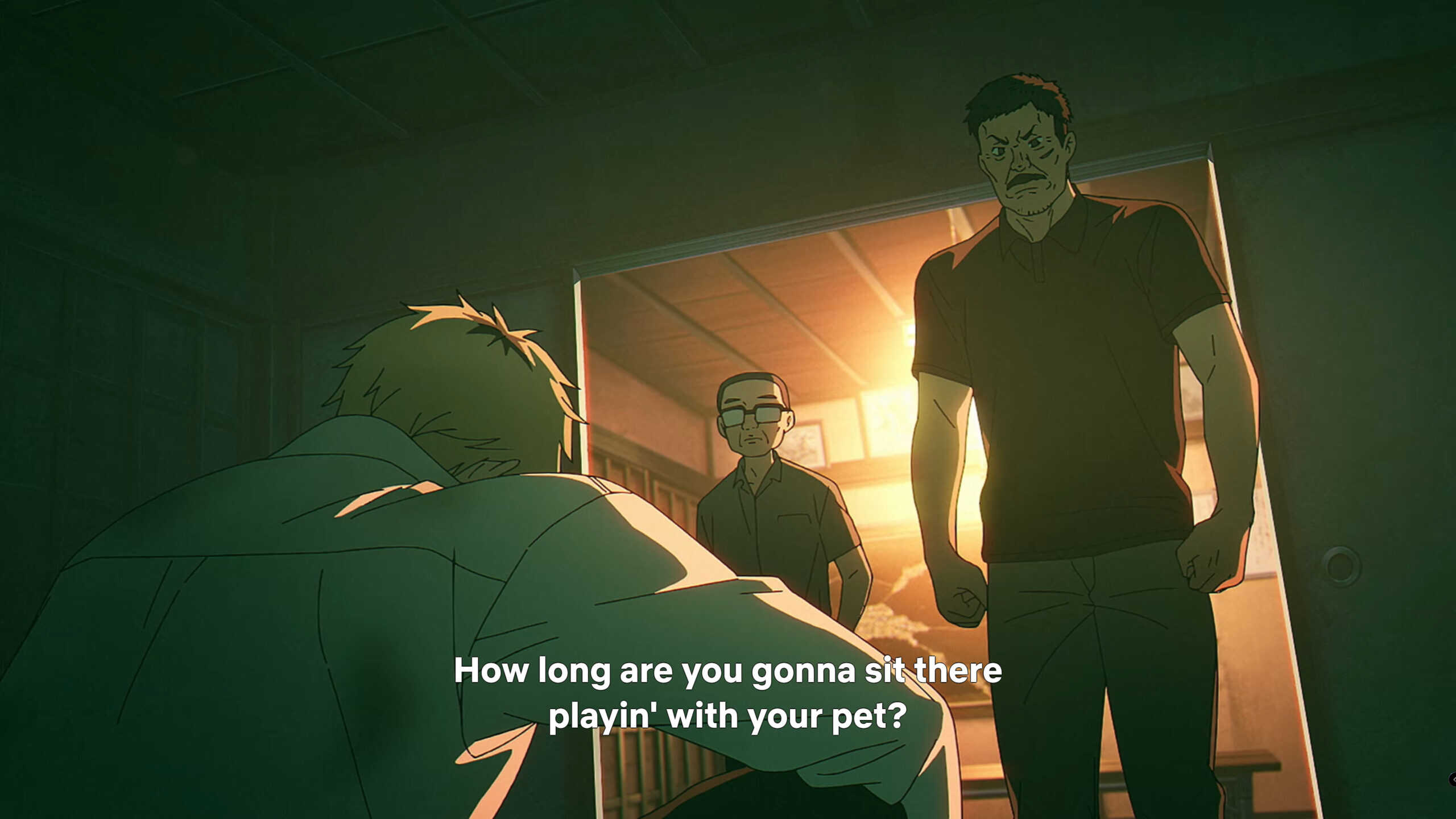 Takeda getting annoyed at Tanaka - The Summer Hikaru Died Season 1 Episode 5