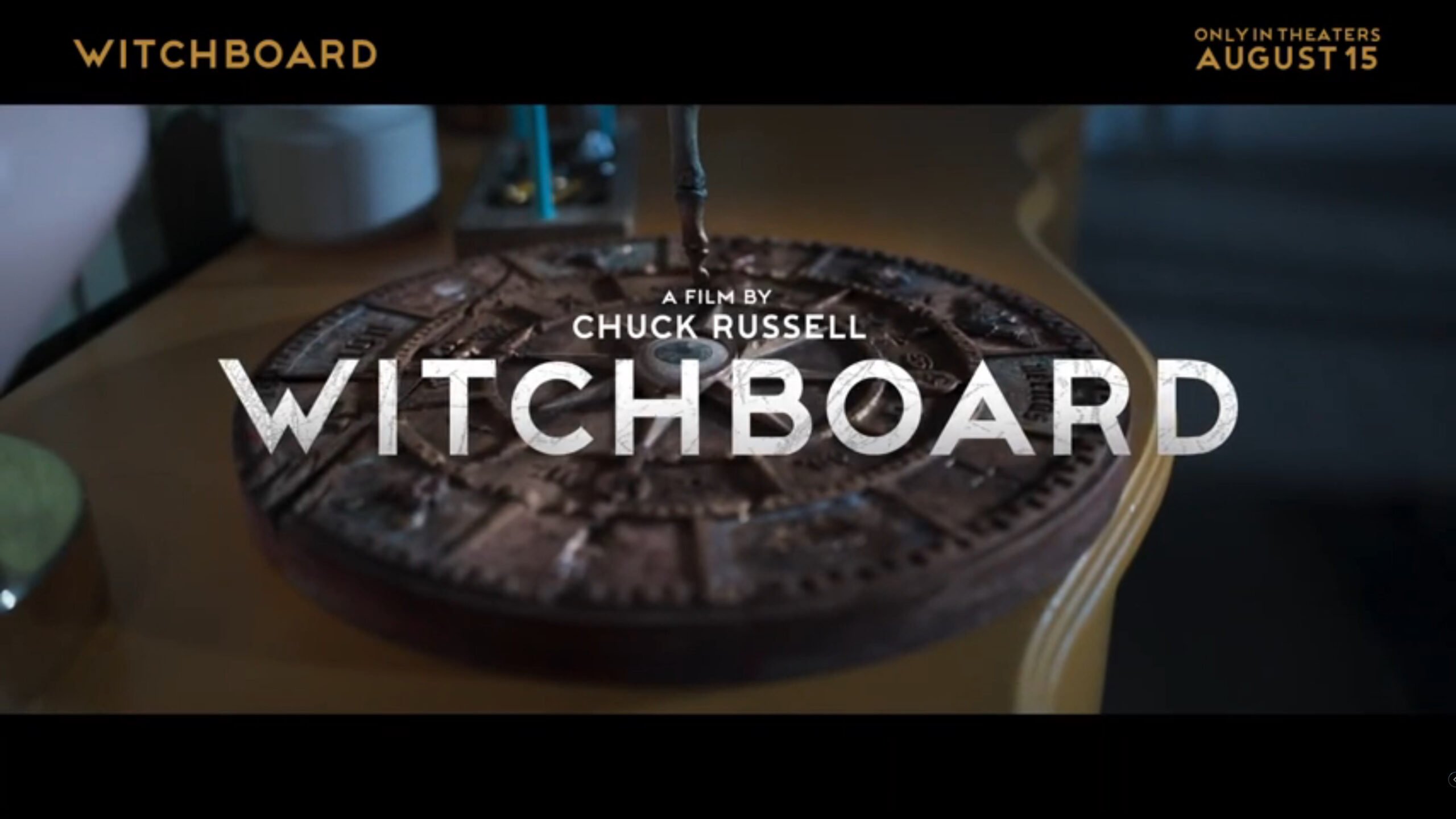 Title Card featuring the actual witchboard – Witchboard (The Avenue Entertainment, Atlas Distribution Company) (91)