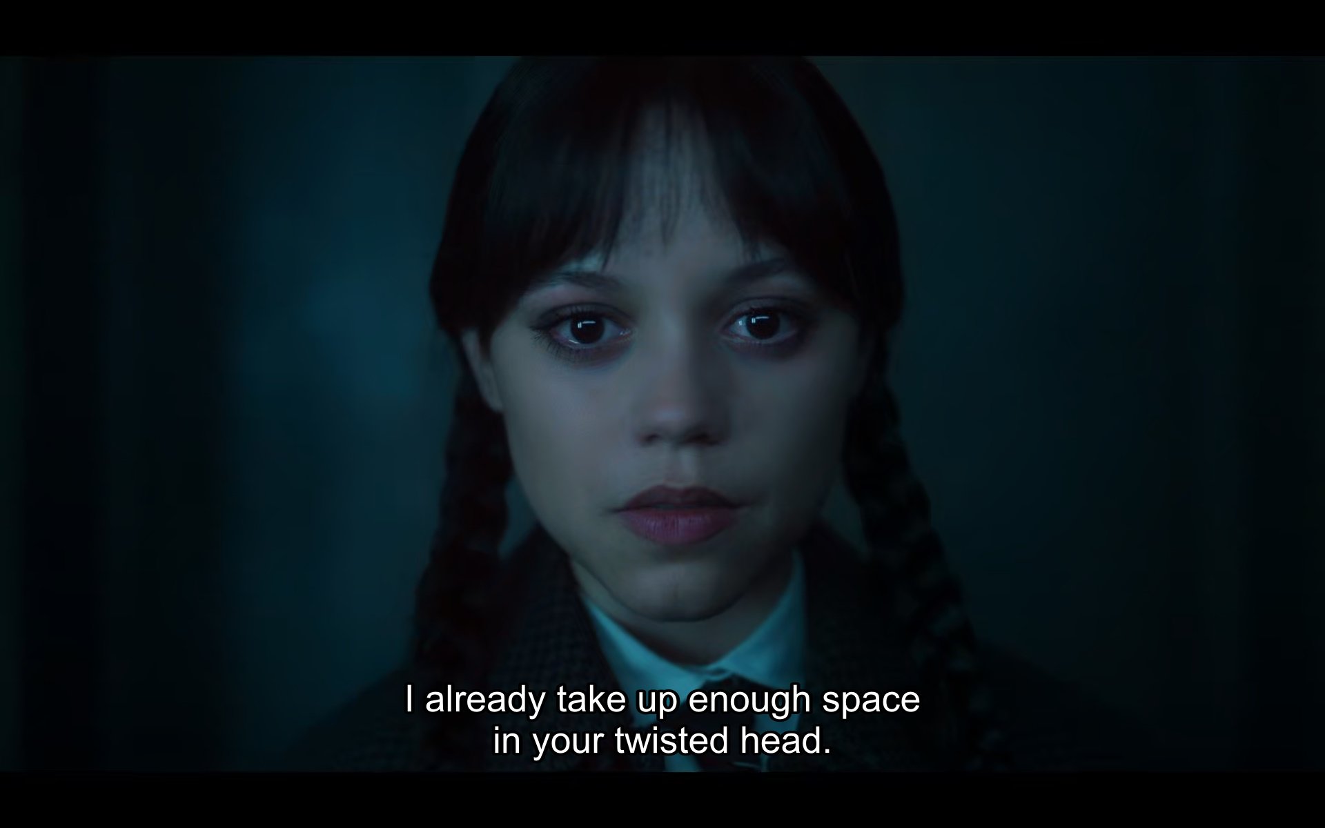 Wednesday noting she takes up enough space in Tyler's head - Wednesday Season 2 Episode 2